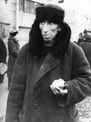 Жыхар Ленінграда. 1942. Фота Getty Images