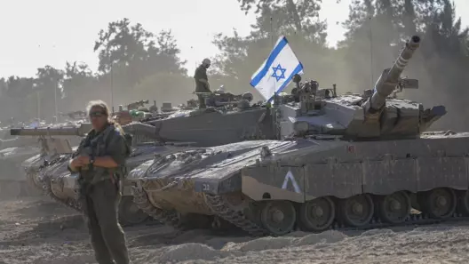 Ізраільскі танк непадалёк ад Газы, 20 кастрычніка 2023 года. Ілюстрацыйнае фота AP, Ohead Zwigenberg