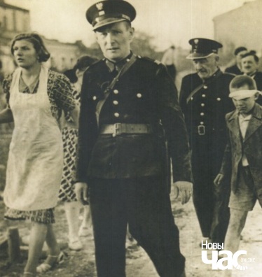 Верасень 1939 года. Польскія паліцыянты і мірныя жыхары адступаюць на Усход Польшчы
