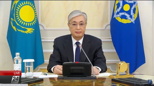 Прэзідэнт Казахстана Касым-Жамарт Такаеў﻿, скрыншот з відэа