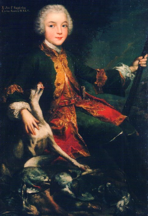 Дзіцячы партрэт Юзэфа Сапегі (1737—1792), рэгіментарыя падчас Барскай канфедэрацыі. Хлопчык адзеты па заходнееўрапейскай модзе