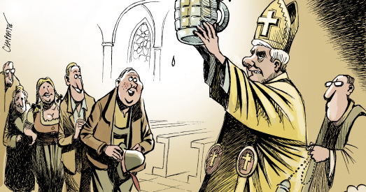 Папа Рымскі і яго скандалы. Дасье ў карыкатурах