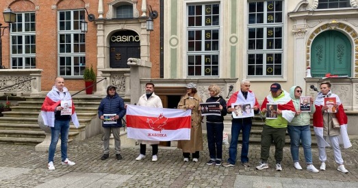 Беларусы Гданьска выйшлі на акцыю салідарнасці