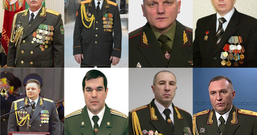 Амаль ваенная хунта. Генералы і палкоўнікі на пасадах у Беларусі