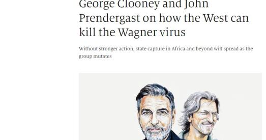 Джордж Клуні згадаў зверствы «Вагнера» і заклікаў змагацца з тэрарыстамі