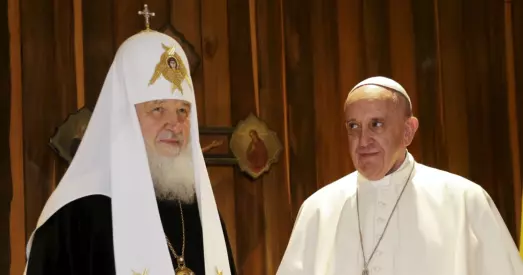 Папа Рымскі і маскоўскі патрыярх Кірыл пагаварылі пра Украіну