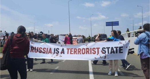 "Вам тут не рады": Пратэсты ў Тбілісі супраць аднаўлення рэйсаў з Масквы