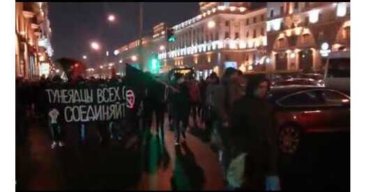 «Чорны блок» анархістаў на Маршы абураных беларусаў