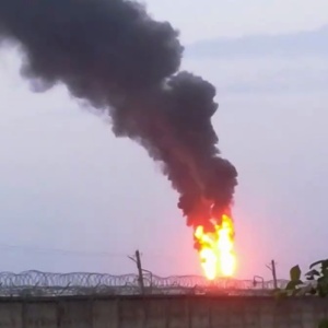 У Наваполацку пажар на нафтахімічным заводзе