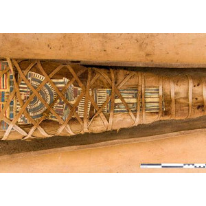 Археолагі знайшлі ў Егіпце мумію з пазалочанай маскай