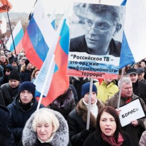 У Маскве праходзіць марш памяці Барыса Нямцова