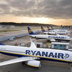 Ryanair адмяніла больш за 130 рэйсаў у сувязі з забастоўкай бортправаднікоў