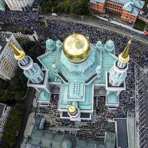 У Маскве больш за 200 тысяч вернікаў святкавалі Ураза-байрам (фота)