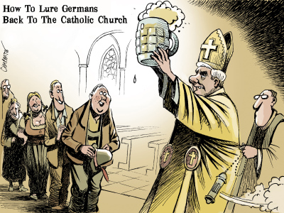 Папа Рымскі і яго скандалы. Дасье ў карыкатурах
