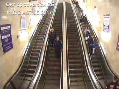 У ГУУС распавялі сваю версію затрымання ў метро маладога чалавека (відэа)