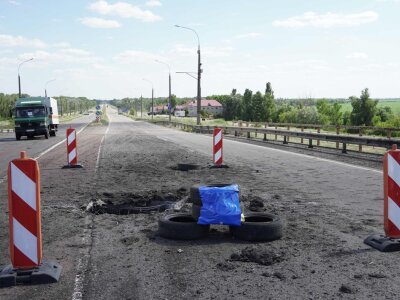 УСУ абстралялі Антонаўскі аўтамабільны мост
