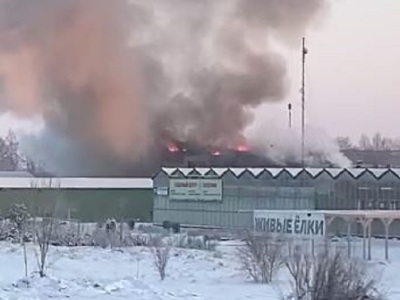Пажар на заводзе «Беларусь МТЗ» у Санкт-Пецярбургу