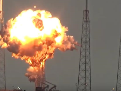 Апублікавана відэа выбуху ракеты «Falcon 9»