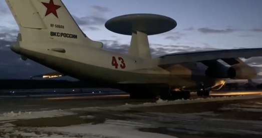 Атакаваны партызанамі самалёт А-50 паляцеў у Расію