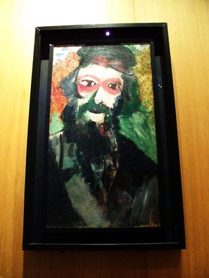 Карціна Марка Шагала “Бацька” ў Музеі яўрэяў у Парыжы Карціна Марка Шагала “Бацька” ў Музеі яўрэяў у Парыжы