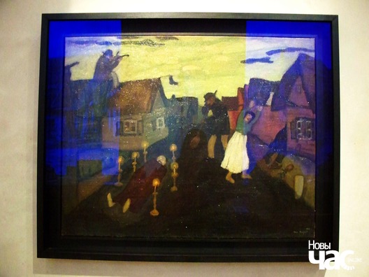 Карціна Марка Шагала “Смерць” ў Музеі яўрэяў у Парыжы Карціна Марка Шагала “Смерць” ў Музеі яўрэяў у Парыжы