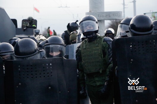 Мінск, 25 кастрычніка. Фота ТК/Белсат Мінск, 25 кастрычніка. Фота ТК/Белсат