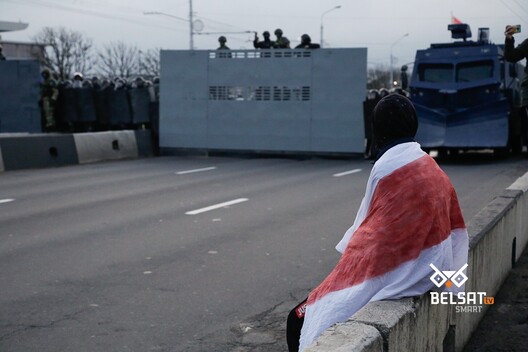 Мінск, 25 кастрычніка. Фота ТК/Белсат Мінск, 25 кастрычніка. Фота ТК/Белсат