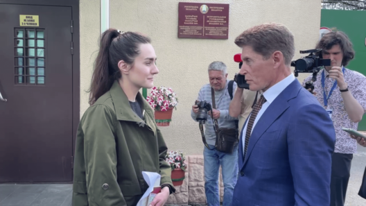 Сапега і Кажамяка. Фота з тг-канала губернатара Прыморскага краю Сапега і Кажамяка. Фота з тг-канала губернатара Прыморскага краю