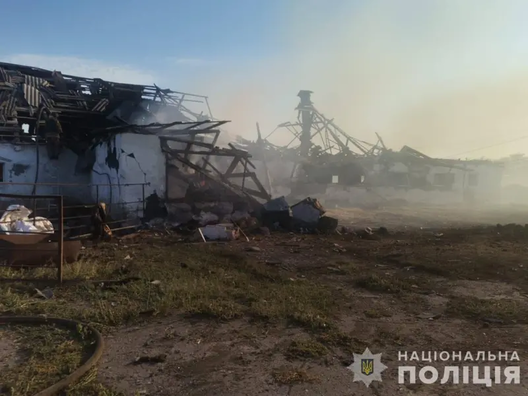 Вынік расійскай атакі па Запарожскай вобласці. Фота МУС Украіны Вынік расійскай атакі па Запарожскай вобласці. Фота МУС Украіны