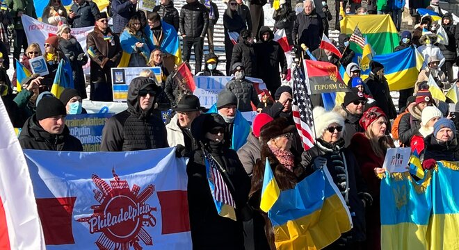 Беларусы Філадэльфіі: Падтрымаем Украіну, захаваем Беларусь! (фота) Беларусы Філадэльфіі: Падтрымаем Украіну, захаваем Беларусь! (фота)