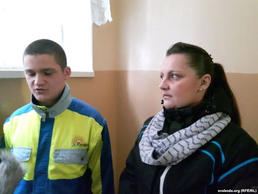 Наталля Варанкова і яе сын Цімафей Наталля Варанкова і яе сын Цімафей