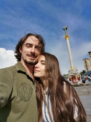 Кацярына з мужам ва Украіне. Фота з уласнага архіву гераіні Кацярына з мужам ва Украіне. Фота з уласнага архіву гераіні