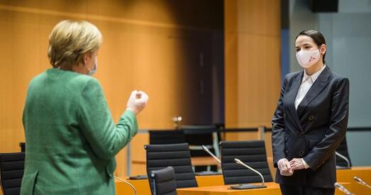 Святлана Ціханоўская паразмаўляла па тэлефоне з Ангелай Меркель