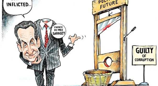 Дасье ў карыкатурах. З прэзідэнцкага крэсла — на нары Дасье ў карыкатурах. З прэзідэнцкага крэсла — на нары