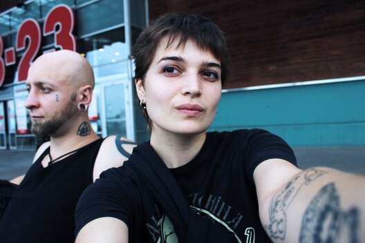 З мужам Вячаславам Касінеравым З мужам Вячаславам Касінеравым