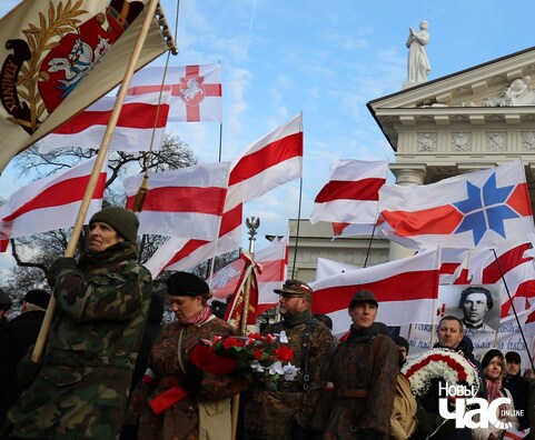 Перапахаванне паўстанцаў Кастуся Каліноўскага ў Вільні. Фота Алены Ляшкевіч Перапахаванне паўстанцаў Кастуся Каліноўскага ў Вільні. Фота Алены Ляшкевіч