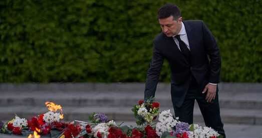 Прэзідэнт Украіны: Мы не робім з вайны культ