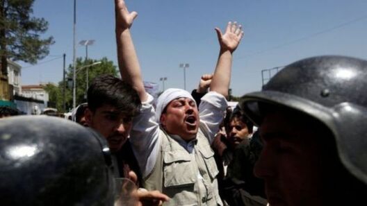 Пратэсты ў Кабуле. Фота REUTERS Пратэсты ў Кабуле. Фота REUTERS