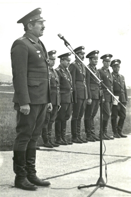 Аляксандр Гілевіч выступае на мітынгу ў Цхенвале. 1990 год. Аляксандр Гілевіч выступае на мітынгу ў Цхенвале. 1990 год.