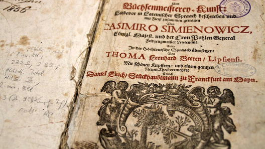 Трэцяе выданьне працы Казіміра Семяновіча ў перакладзе на нямецкую мову. Другая палова XVII ст. Трэцяе выданьне працы Казіміра Семяновіча ў перакладзе на нямецкую мову. Другая палова XVII ст.