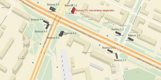 Выхад на Партызанскі праспект да дому №105 будзе часткова зачынены з 1 па 10 красавіка. Выхад на Партызанскі праспект да дому №105 будзе часткова зачынены з 1 па 10 красавіка.