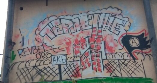 ﻿Графіці супраць завода АКБ у Брэсце