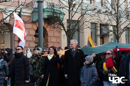 Гітанас Наўседа з жонкай. Фота: Станіслаў Менскі Гітанас Наўседа з жонкай. Фота: Станіслаў Менскі