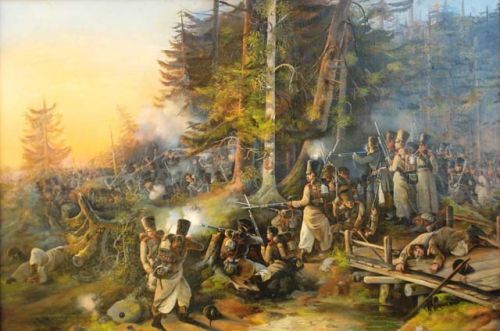 Невядомы аўтар. «Эпізод паўстання 1831 года». Гродзенскі дзяржаўны гісторыка-археалагічны музей Невядомы аўтар. «Эпізод паўстання 1831 года». Гродзенскі дзяржаўны гісторыка-археалагічны музей