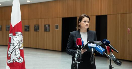 Святлана Ціханоўская асудзіла ўварванне Расіі ва Украіну