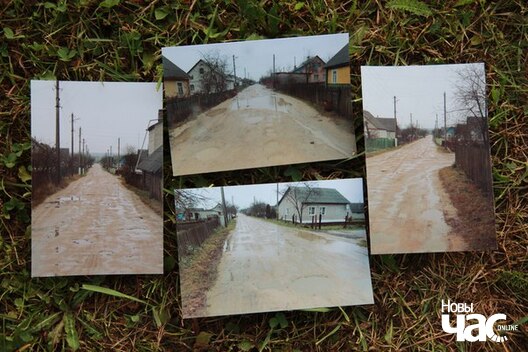Фота разбітых дарог прынеслі з сабой жыхары Вілейкі Фота разбітых дарог прынеслі з сабой жыхары Вілейкі