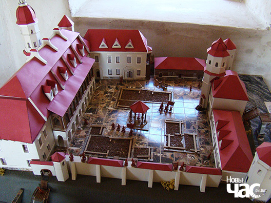 Макет Быхаўскага замка пасля рэстаўрацыі Макет Быхаўскага замка пасля рэстаўрацыі