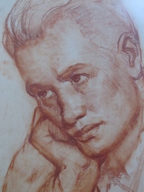 Пётра Сергіевіч. Партрэт паэта Міхася Машары. 1937 год. Пётра Сергіевіч. Партрэт паэта Міхася Машары. 1937 год.