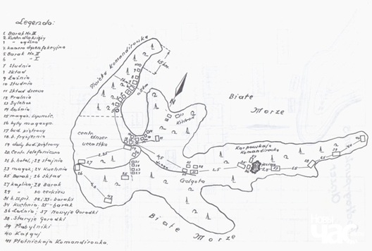 Схема аднаго з лагераў ГУЛАГ Схема аднаго з лагераў ГУЛАГ