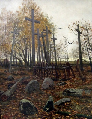 «Беларускія могілкі. Русаковічы». 1889